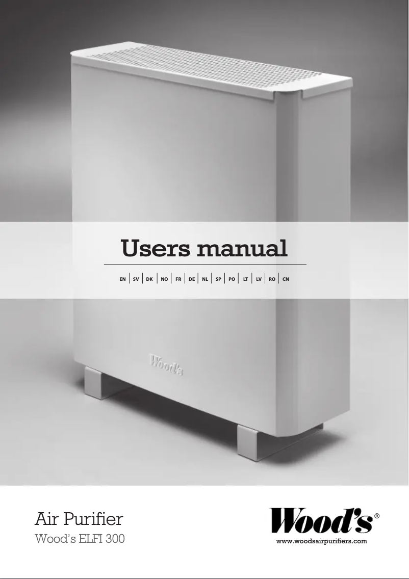 Page 1 de la notice Manuel utilisateur Wood's ELFI300