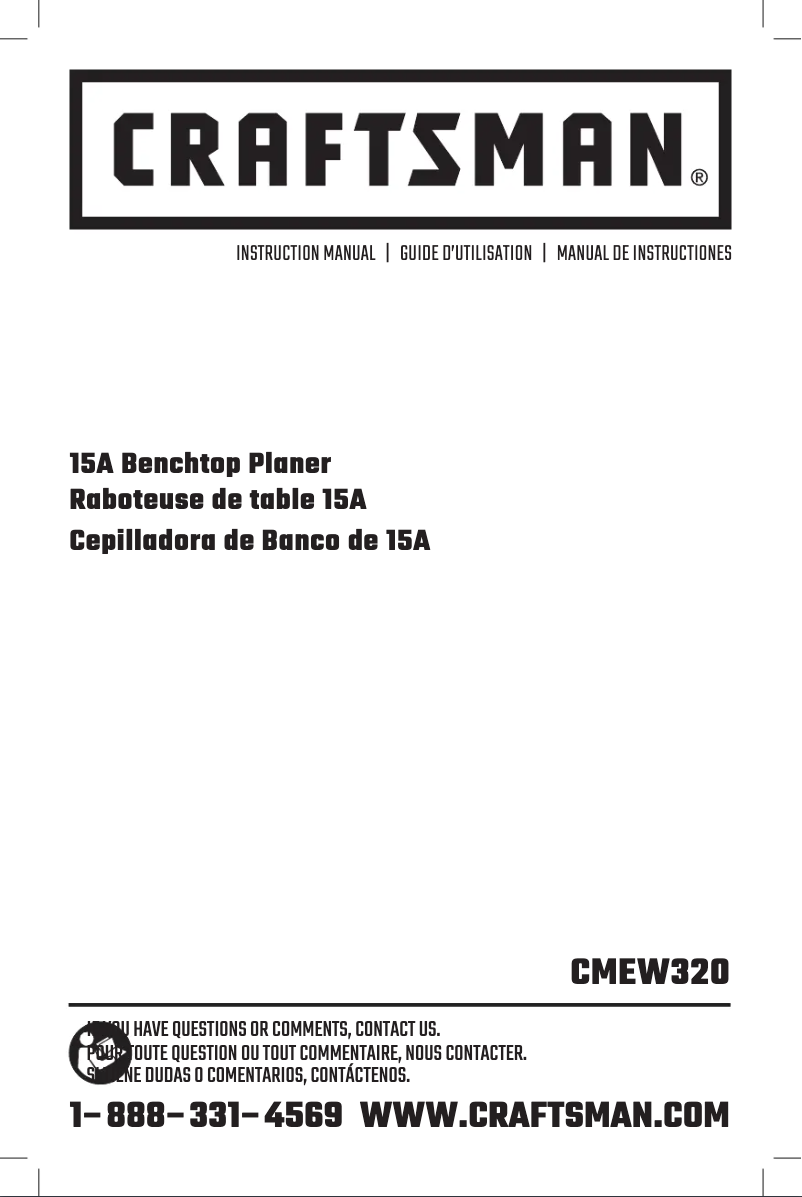 Page 1 de la notice Manuel utilisateur Craftsman CMEW320