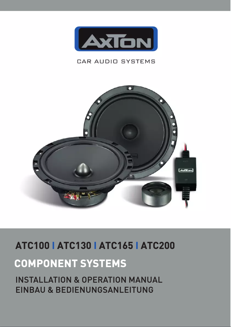 Page 1 de la notice Manuel utilisateur Axton ATC130