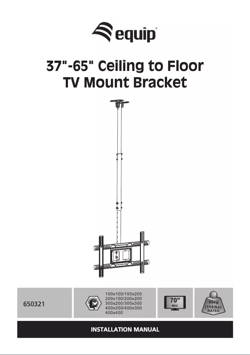 Page 1 de la notice Manuel utilisateur Equip 650321