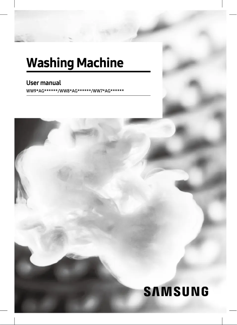 Página 1 del manual Manual de usuario Samsung WW80AG6L28BX