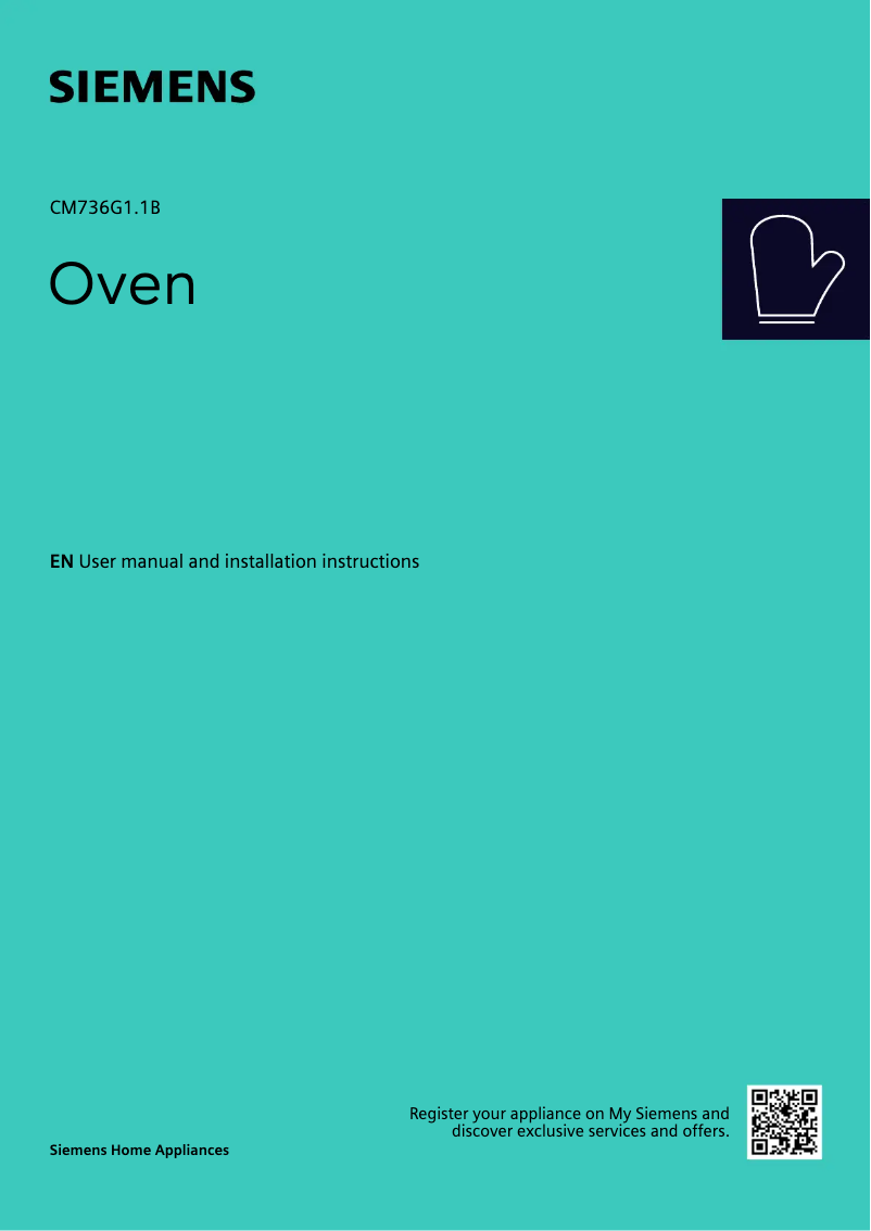 Page 1 de la notice Manuel utilisateur Siemens CM736G1B1B