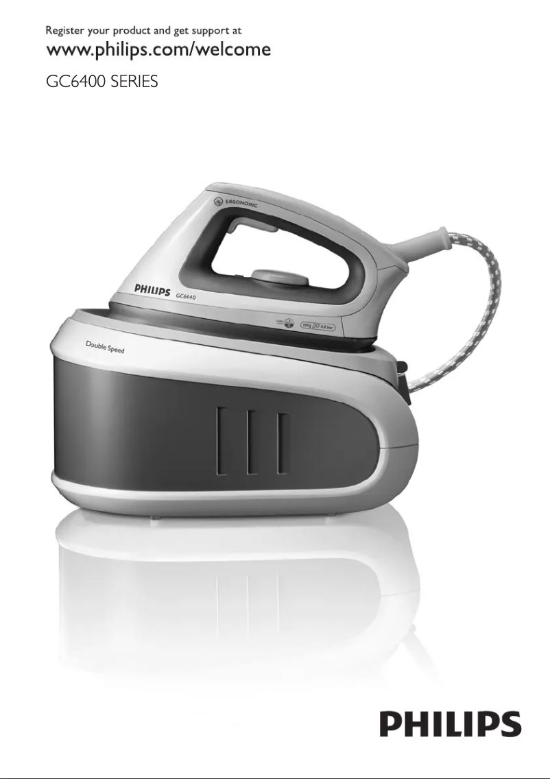 Page 1 of the manual User Manual Philips 6400 series GC6410