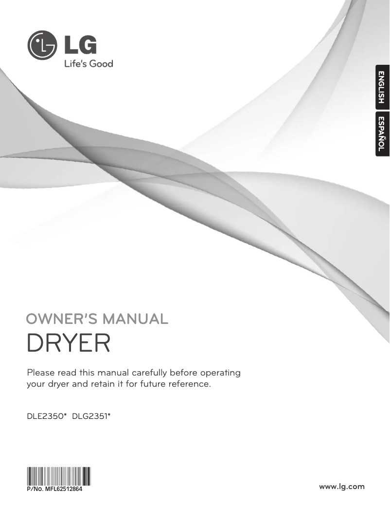 Page 1 of the manual User Manual LG DLG2351W