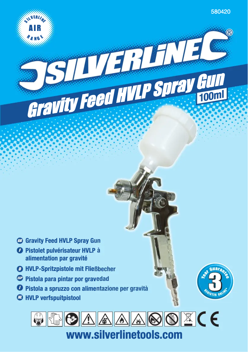 Page 1 de la notice Manuel utilisateur Silverline 580420