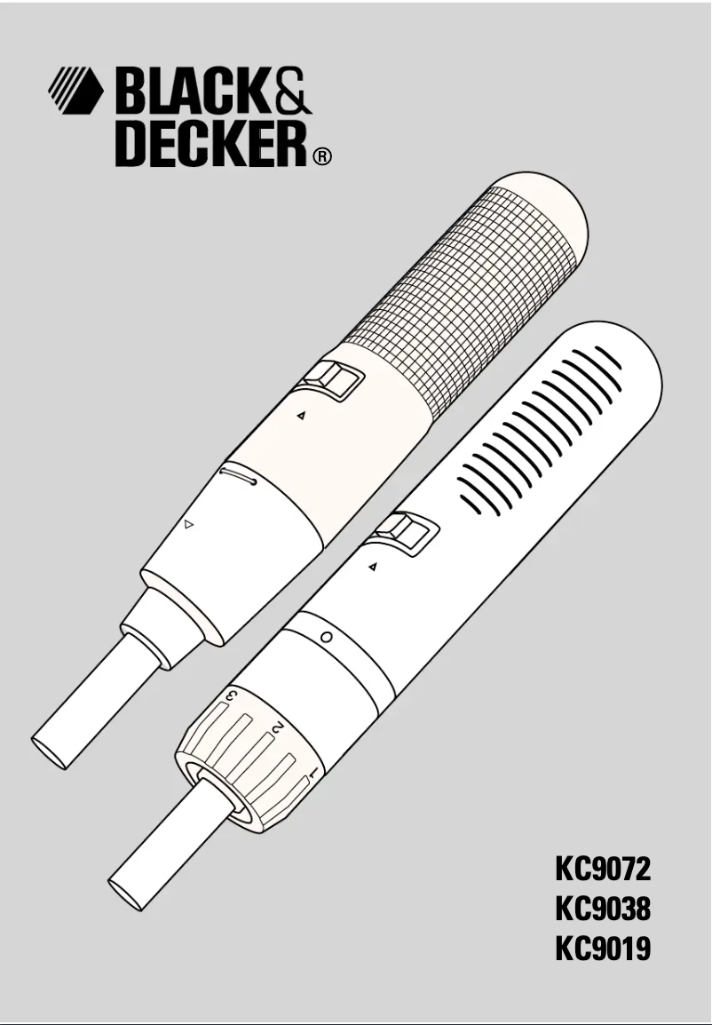 Page n°1 - Manuel utilisateur Black & Decker KC9038