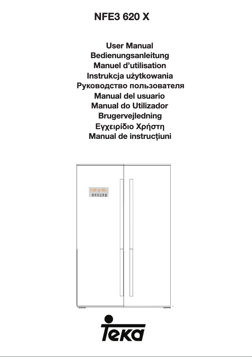 Page 1 de la notice Manuel utilisateur Teka NFE3 620 X