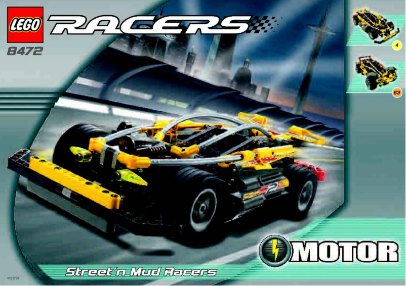 Page 1 de la notice Manuel utilisateur Lego Racers 8472