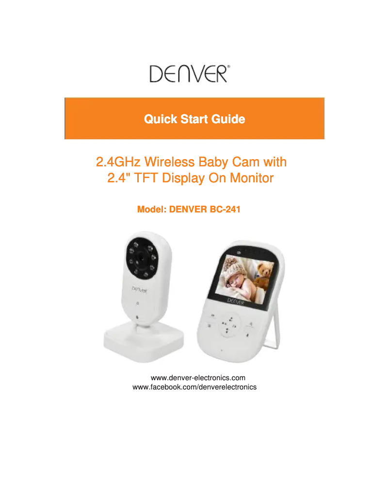 Page 1 de la notice Manuel utilisateur Denver BC-241