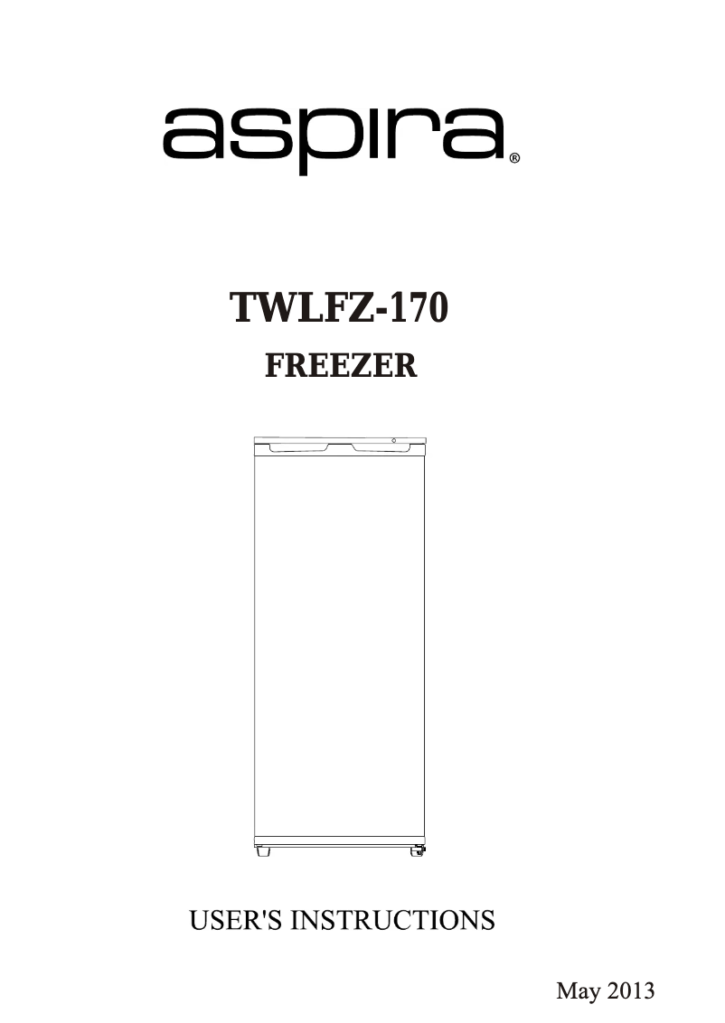 Page 1 of the manual User Manual Aspira TWLFZ-170