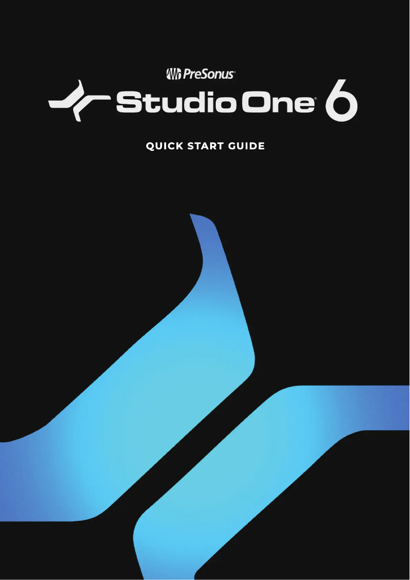 Page 1 of the manual User Manual PreSonus Studio One 6
