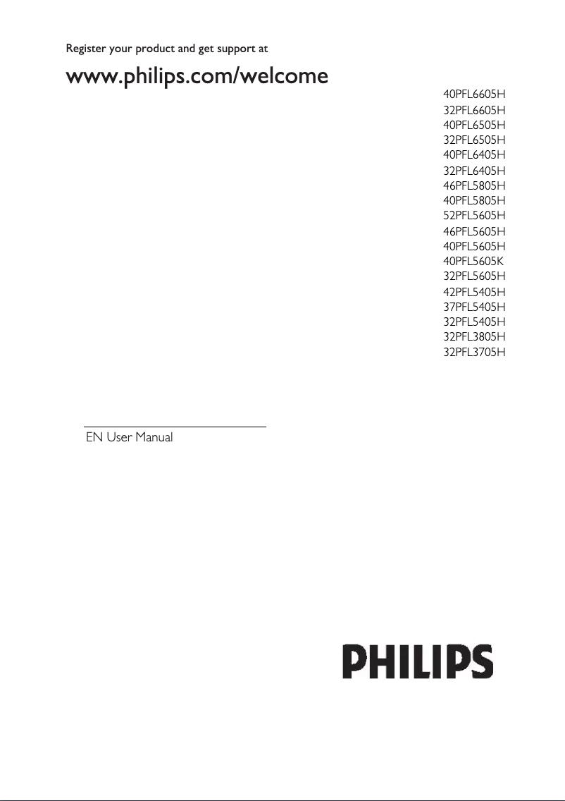 Page n°1 - Manuel utilisateur Philips 40PFL5705H