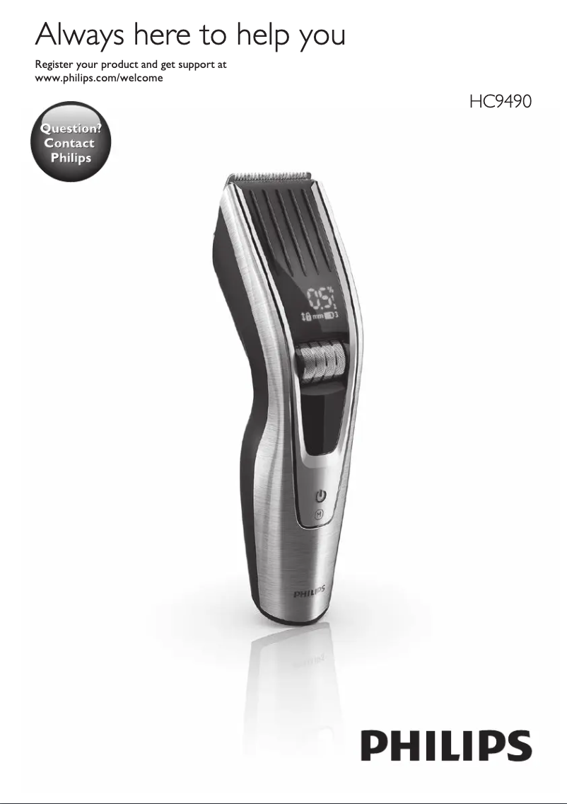 Página 1 del manual Manual de usuario Philips Series 9000 HC9490