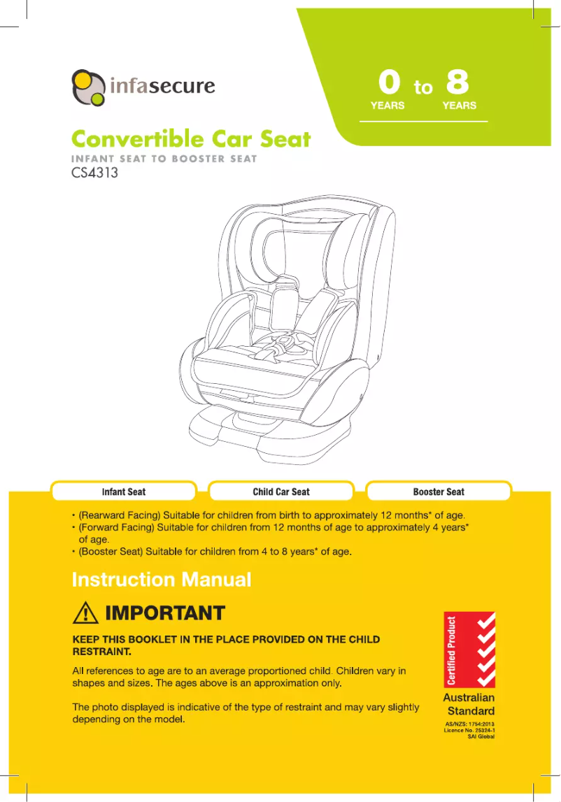Page 1 de la notice Manuel utilisateur InfaSecure Luxi II Caprice Stripe