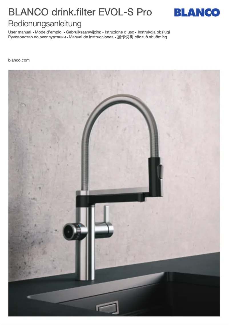 Página 1 del manual Manual de usuario BLANCO Evol-S Pro