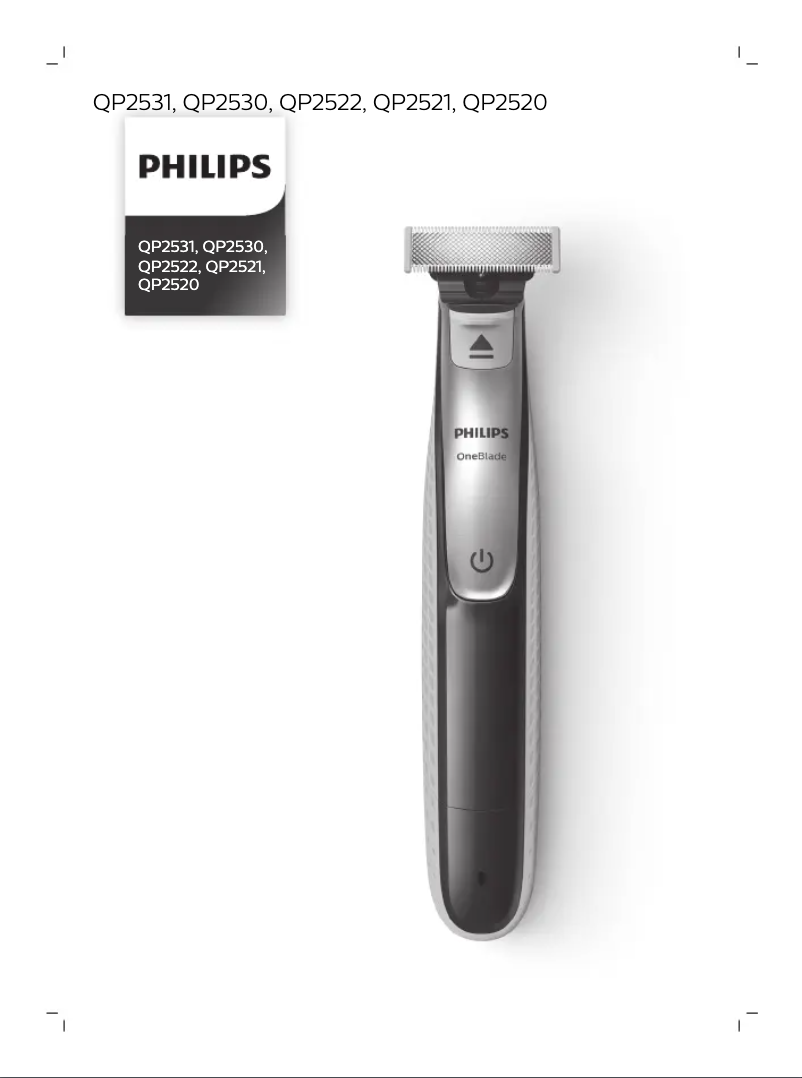 Página 1 del manual Manual de usuario Philips OneBlade QP2531