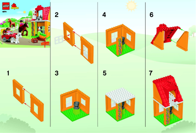 Page 1 de la notice Manuel utilisateur Lego Duplo 4974