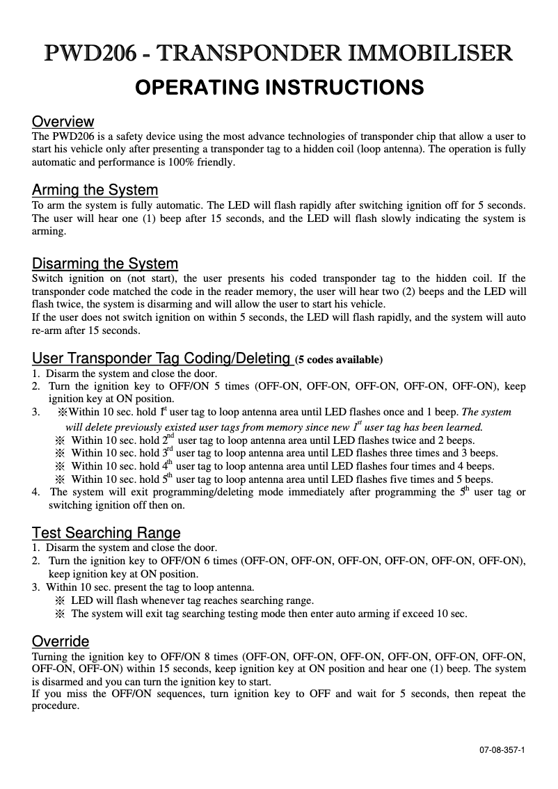 Página 1 del manual Manual de usuario Pyle PWD206