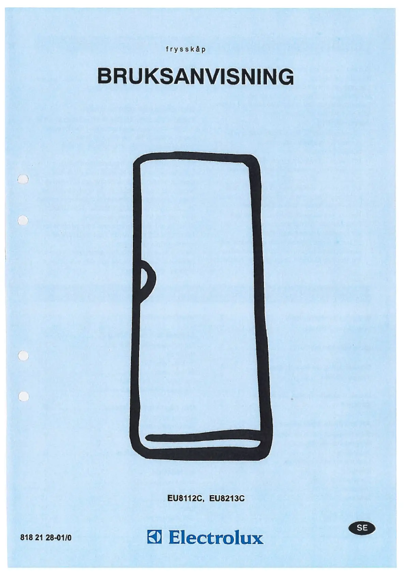 Page 1 de la notice Manuel utilisateur Electrolux EU8112C