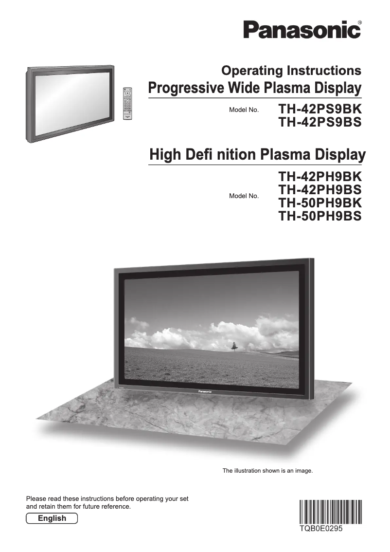 Page 1 de la notice Manuel utilisateur Panasonic TH-42PH9BK