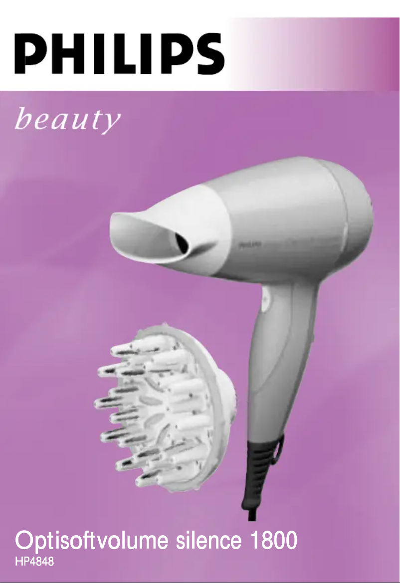 Page 1 of the manual User Manual Philips HP4848