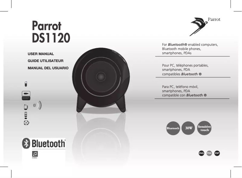Page 1 de la notice Manuel utilisateur Parrot DS1120