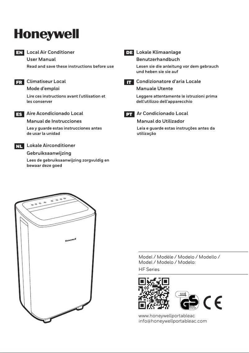 Image de la première page du manuel de l'appareil HF10CES