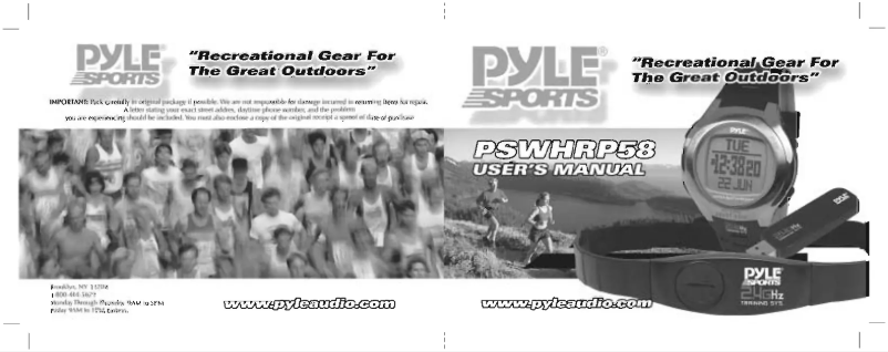 Page 1 de la notice Manuel utilisateur Pyle PSWHRP58