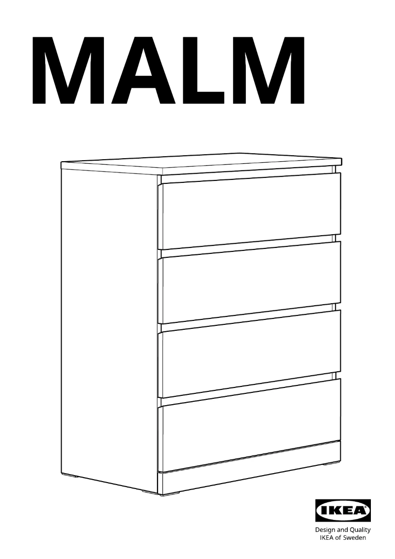 Page 1 de la notice Manuel utilisateur Ikea MALM 505.763.06