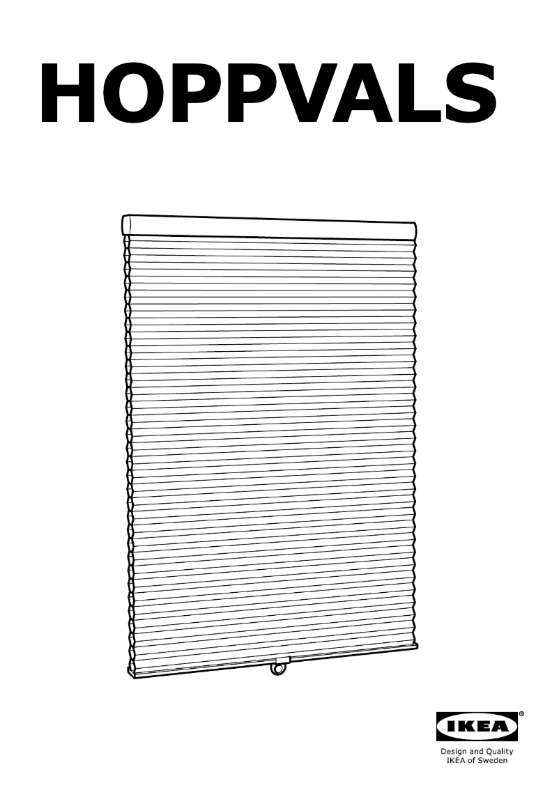 Page 1 de la notice Mode d'emploi Ikea HOPPVALS