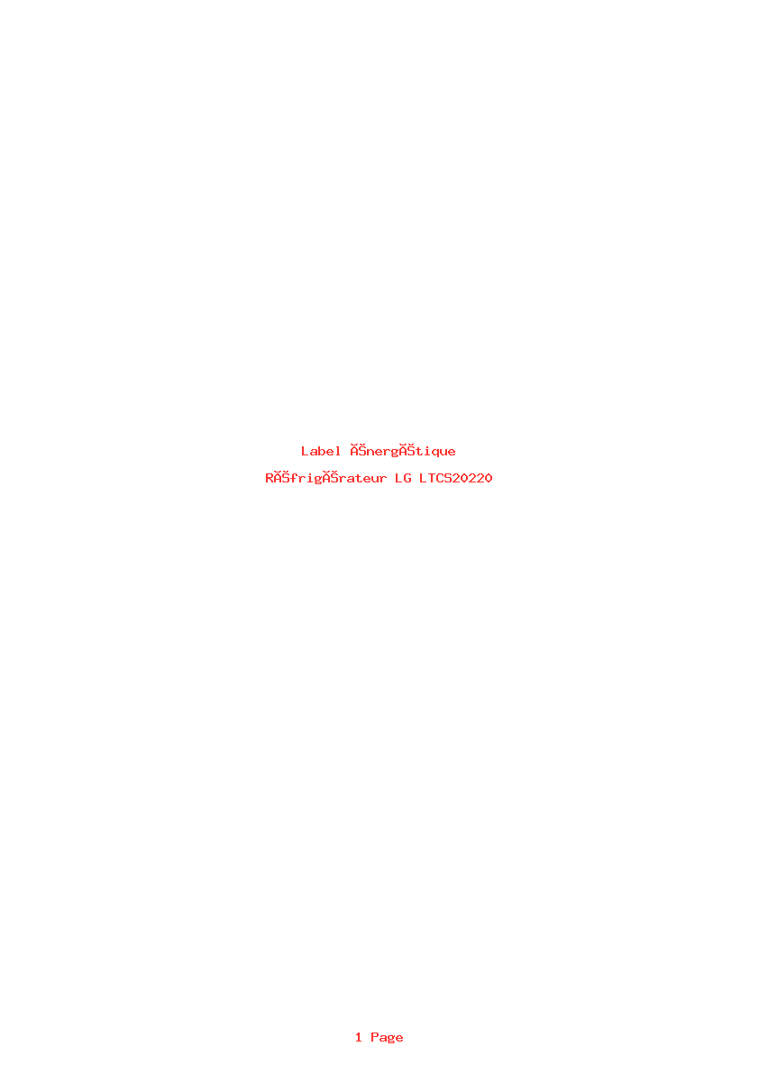 Image de la première page du manuel de l'appareil LTCS20220