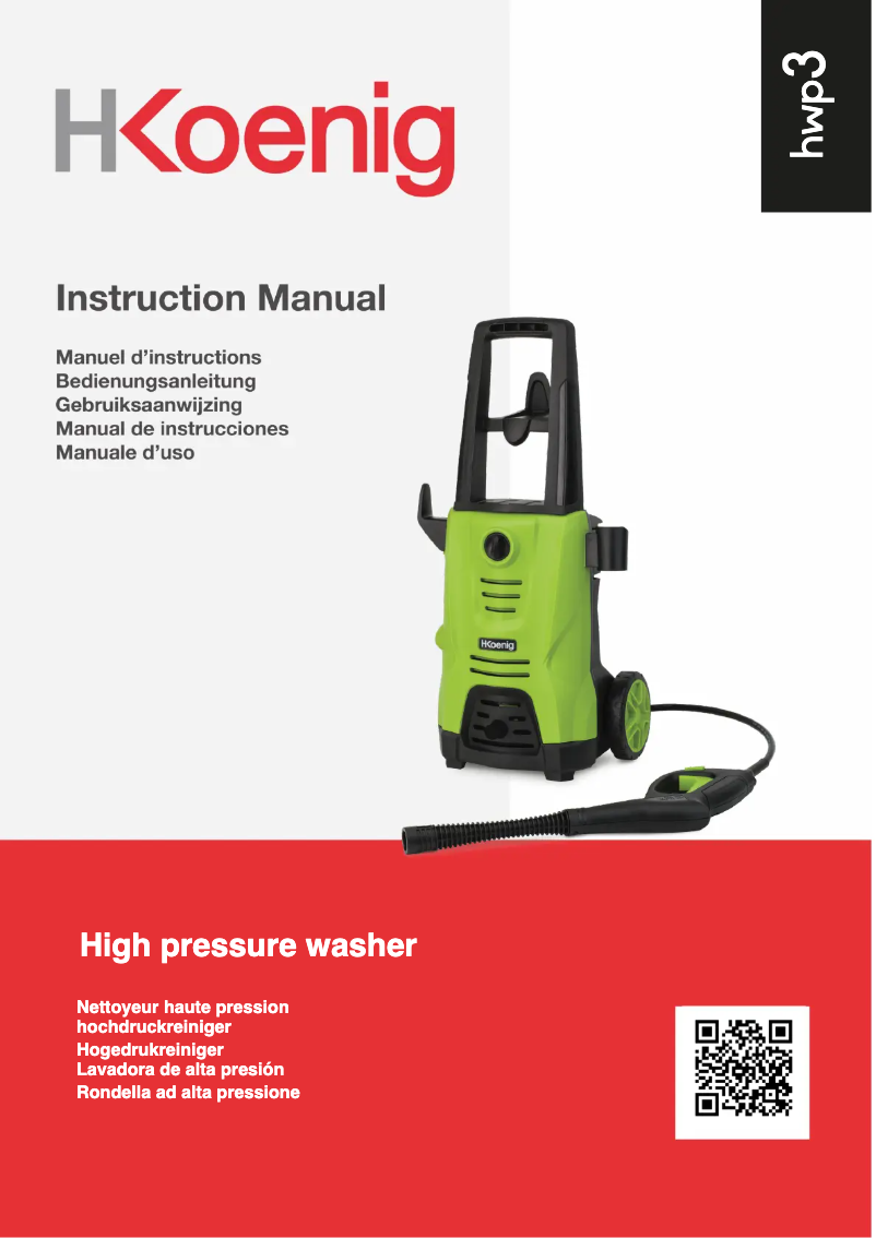 Page 1 de la notice Manuel utilisateur H.Koenig HWP3