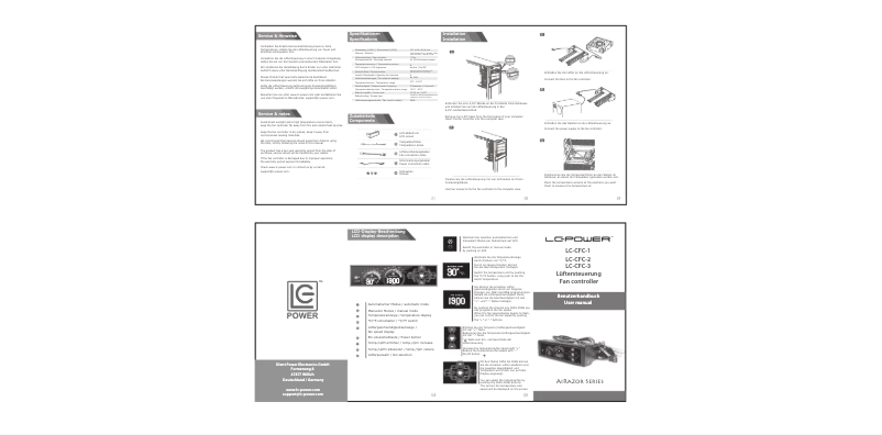 Page 1 de la notice Manuel utilisateur LC-Power LC-CFC-3