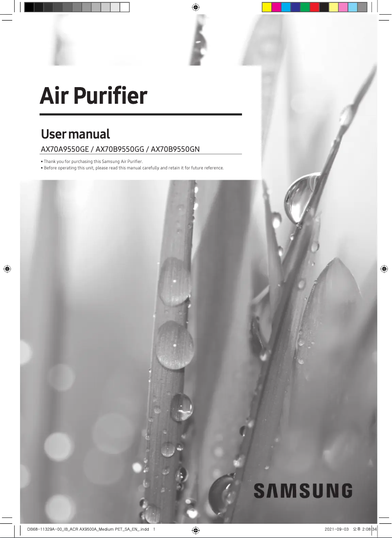 Página 1 del manual Manual de usuario Samsung AX70A9550GE