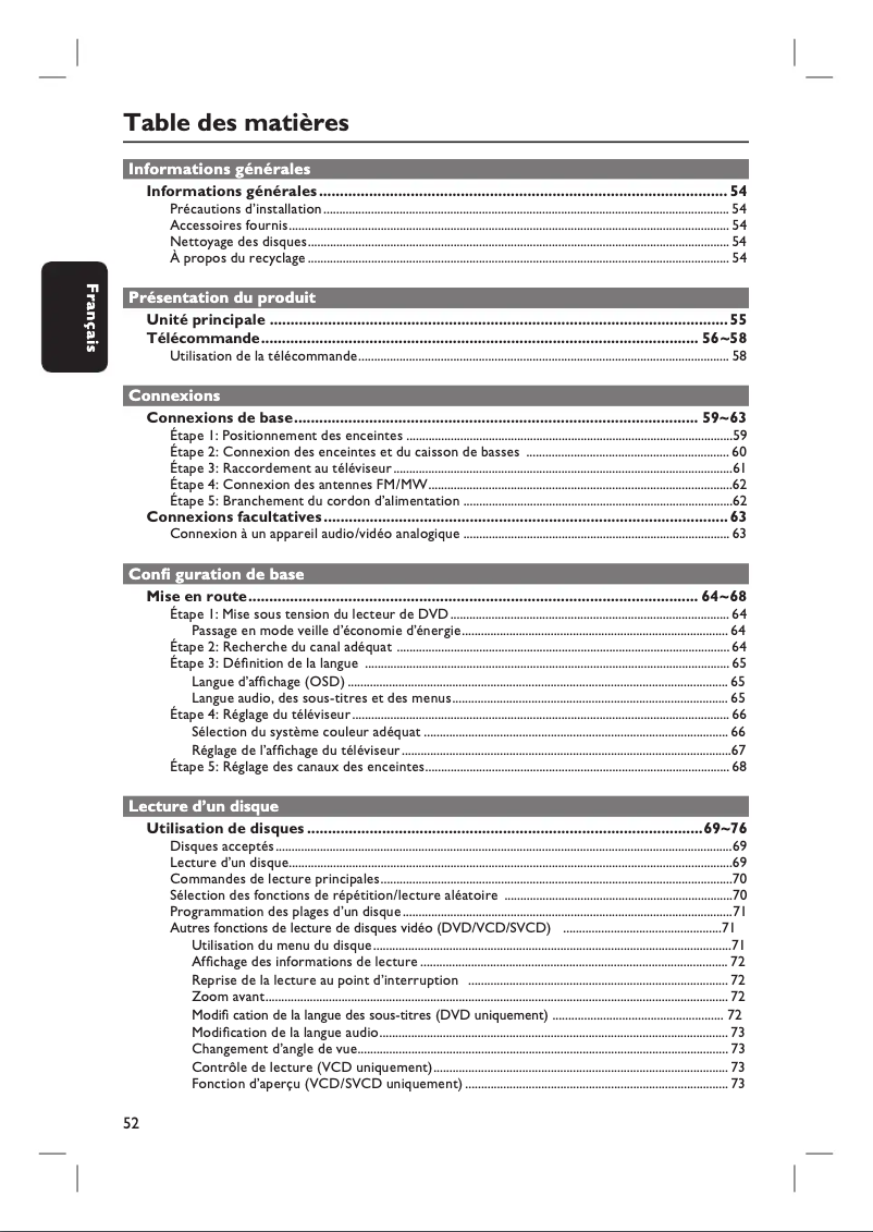 Página 1 del manual Manual de usuario Philips HTS3115