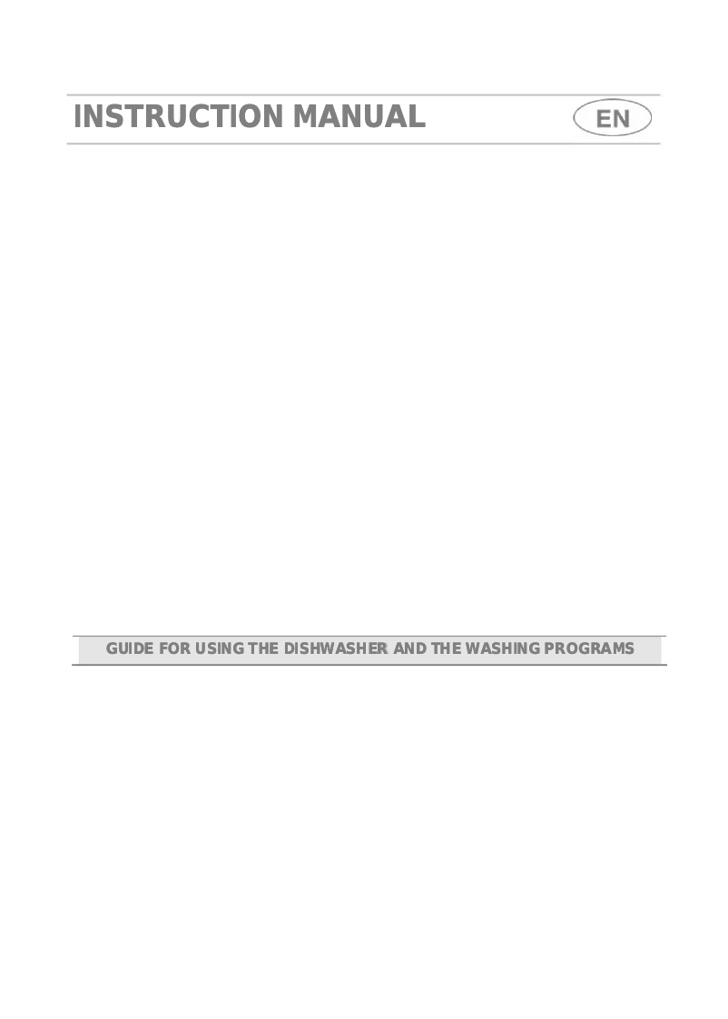 Page 1 de la notice Manuel utilisateur Smeg DF612WE