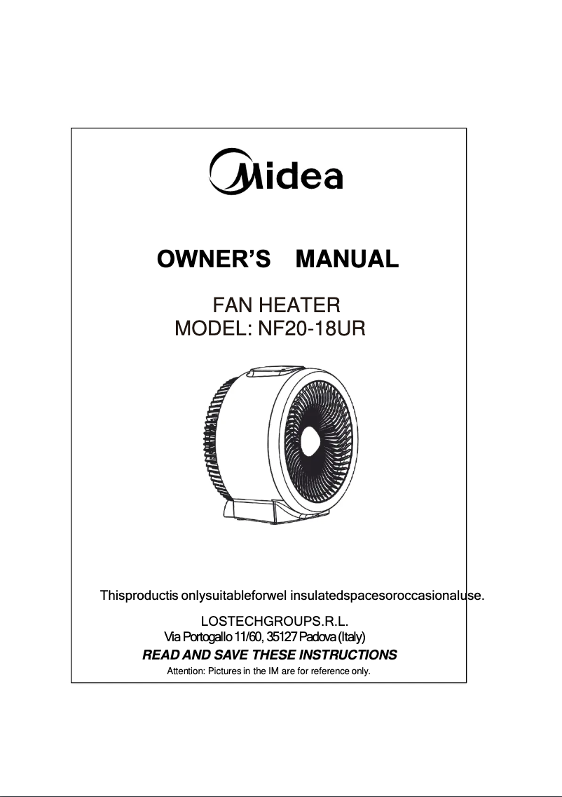 Página 1 del manual Manual de usuario Midea NF20-18UR