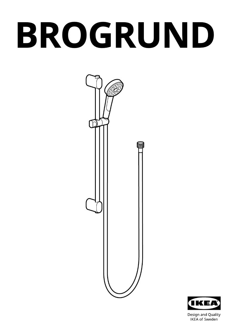 Page 1 de la notice Manuel utilisateur Ikea BROGRUND 604.462.58
