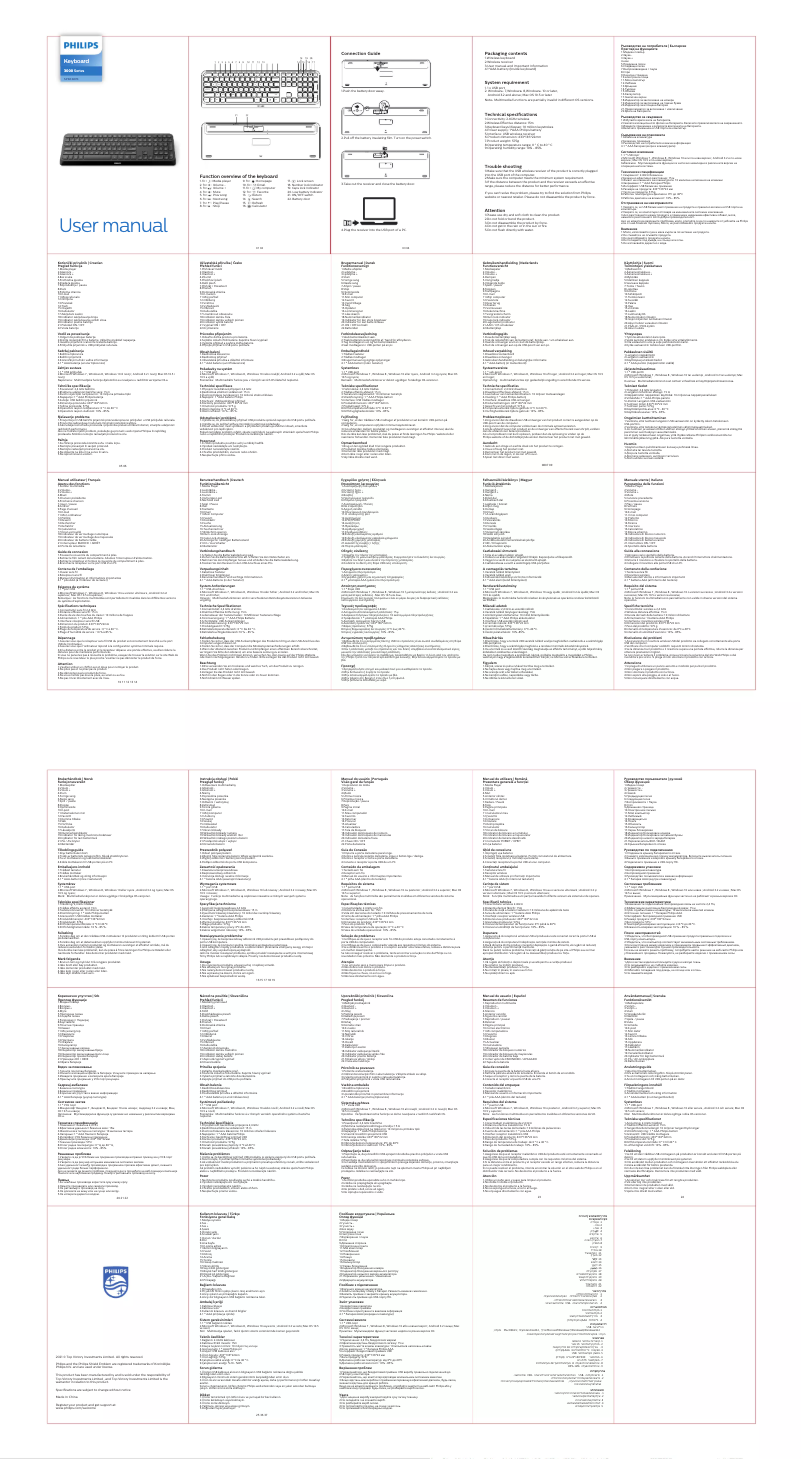 Page 1 of the manual Quick Start Guide Philips SPK6307