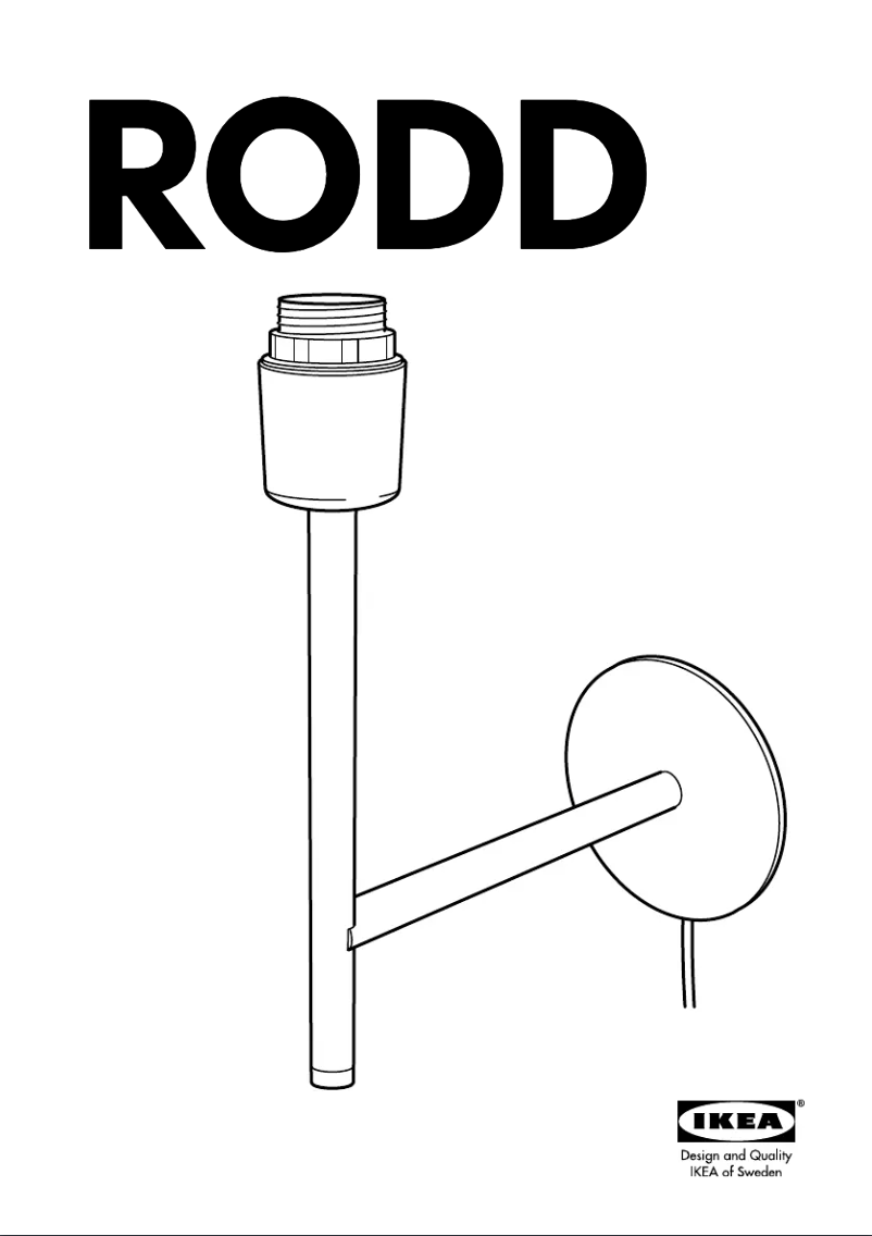 Page 1 de la notice Manuel utilisateur Ikea RODD