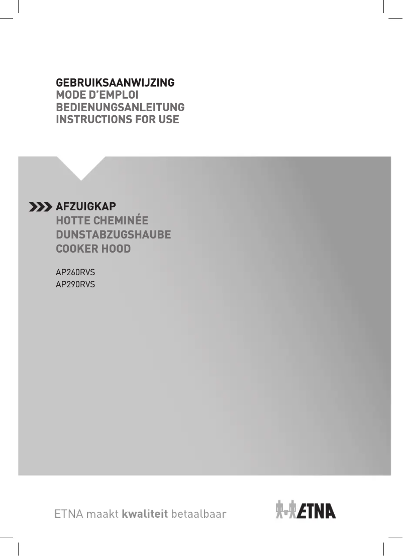 Page 1 de la notice Manuel utilisateur Etna AP260RVS