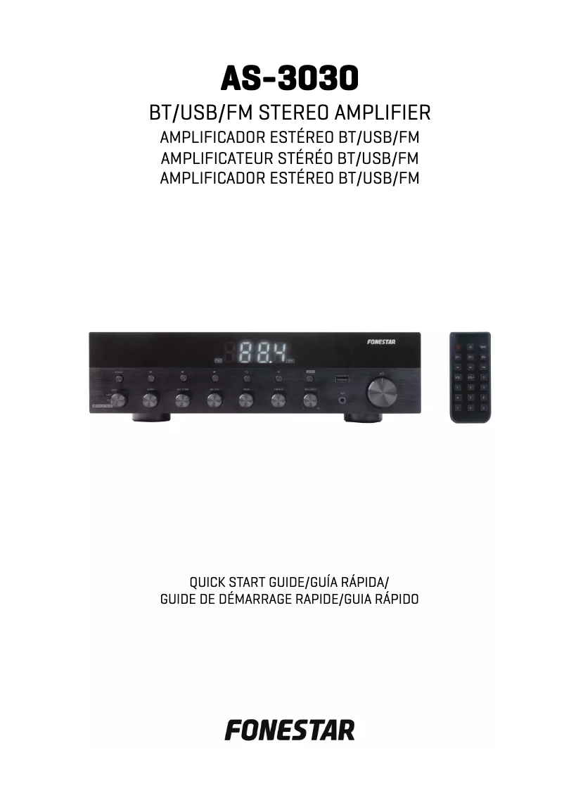 Page 1 de la notice Manuel utilisateur FoneStar AS-3030