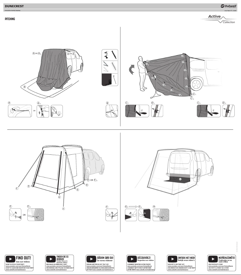 Page 1 de la notice Manuel utilisateur Outwell Dunecrest