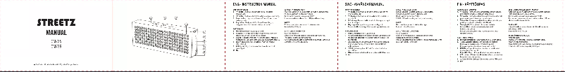 Page 1 de la notice Manuel utilisateur Streetz CM735