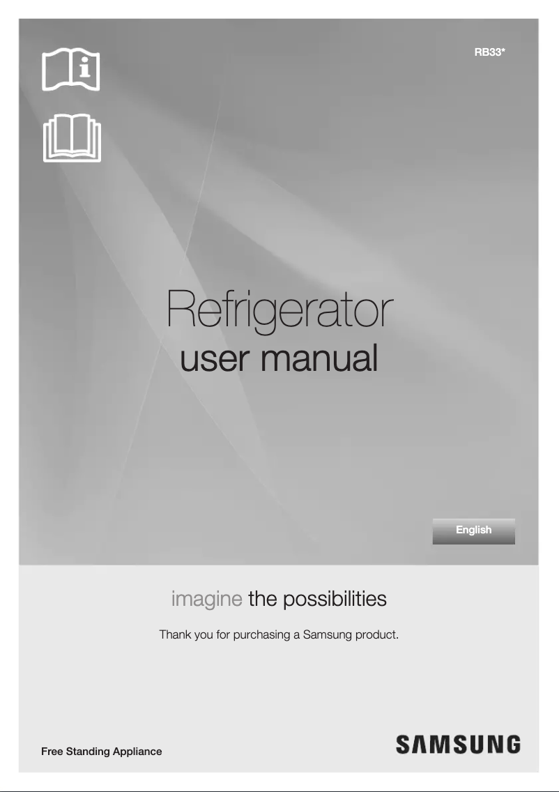 Página 1 del manual Manual de usuario Samsung RB33T3104GR