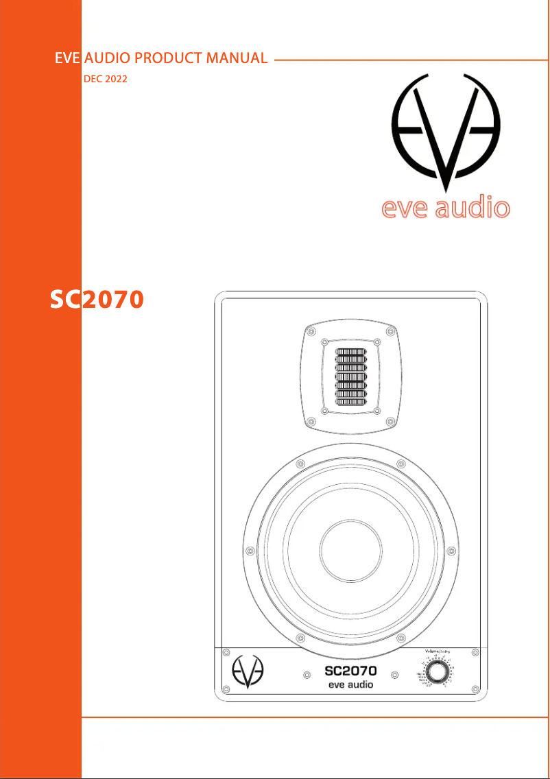 Page 1 de la notice Manuel utilisateur Eve Audio SC2070