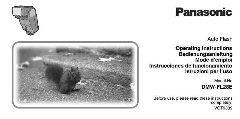 Página 1 del manual Manual de usuario Panasonic DMW-FL28E