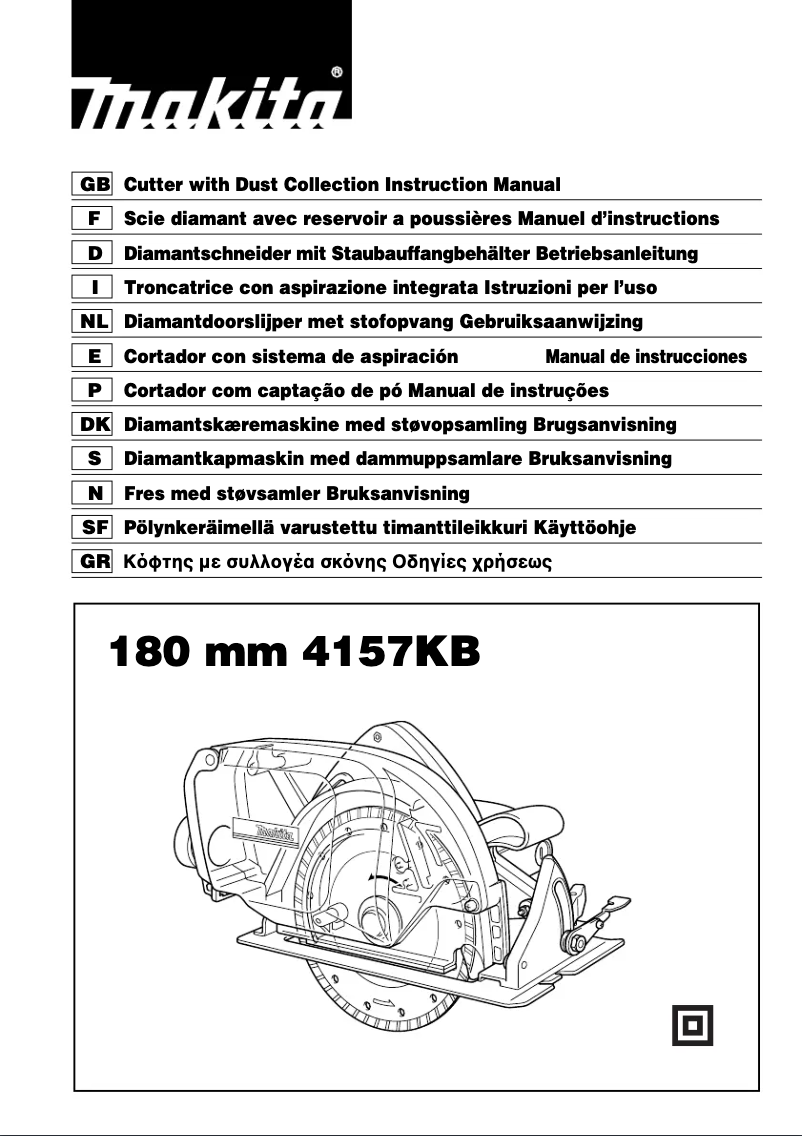 Page 1 de la notice Manuel utilisateur Makita 4157KB