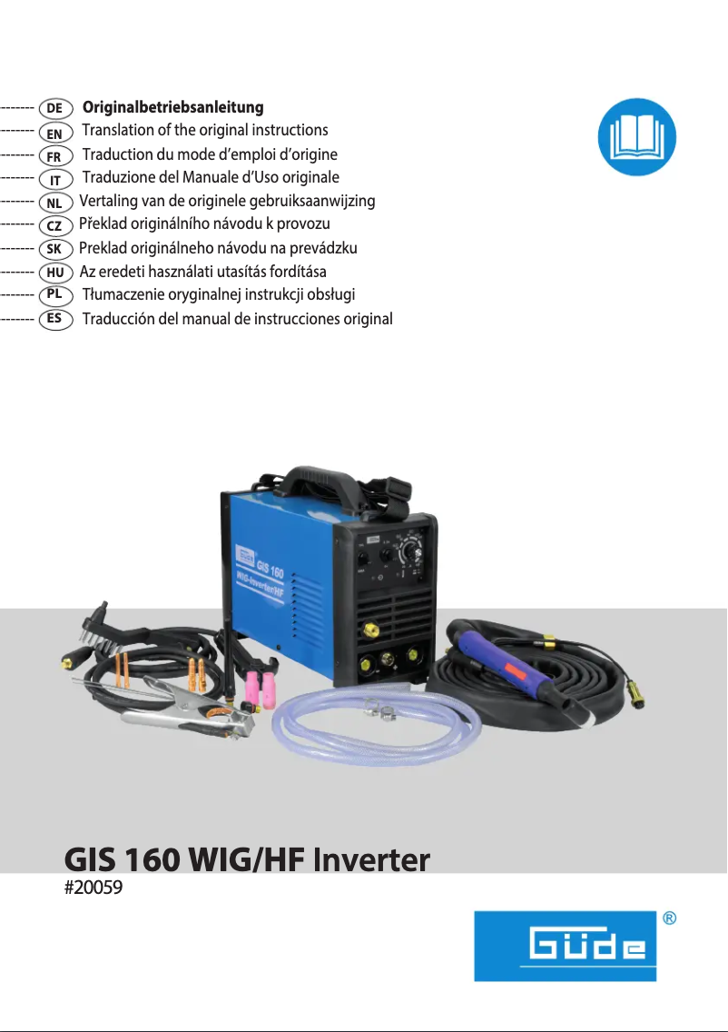 Página 1 del manual Manual de usuario Güde GIS 160WIG/HF