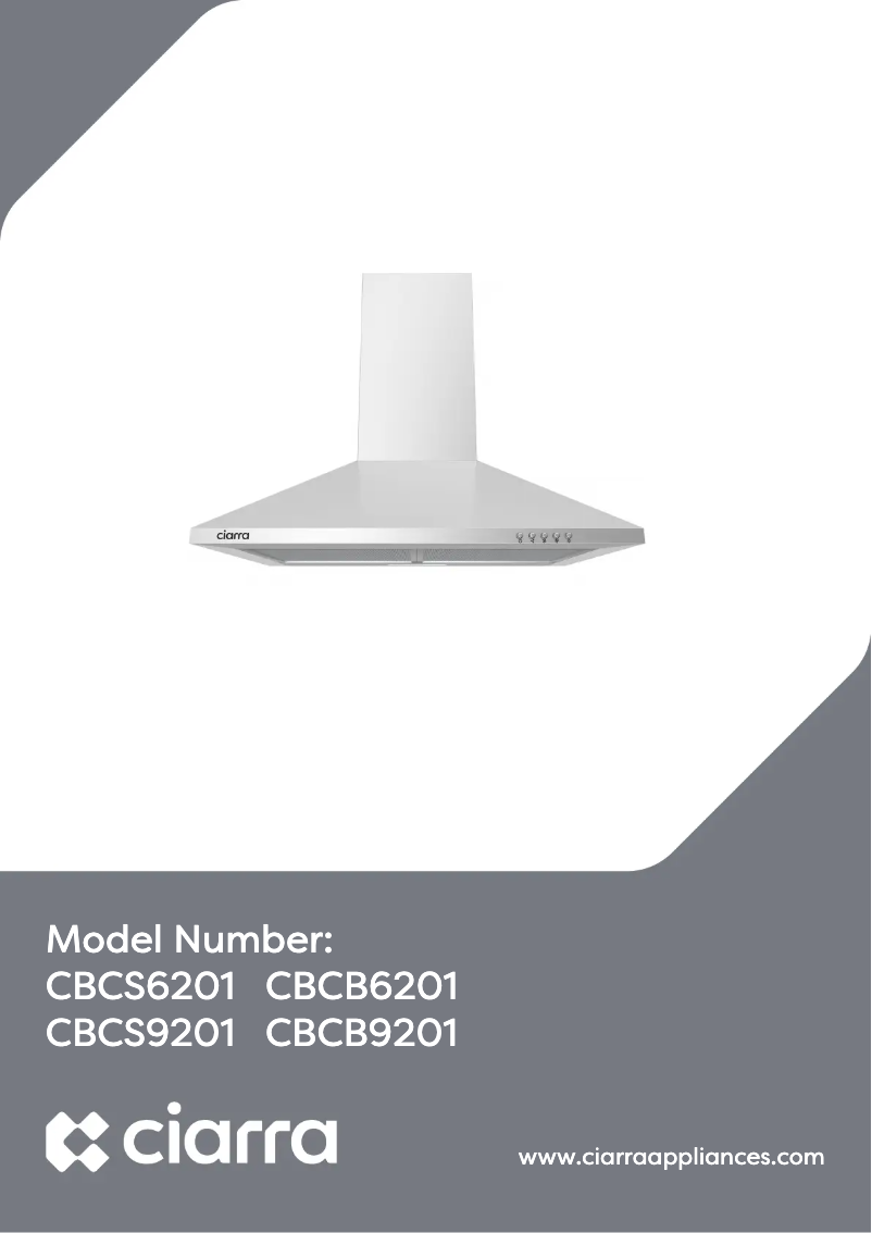 Page 1 de la notice Manuel utilisateur Ciarra CBCB9201